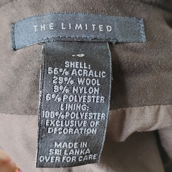 The Limited Tweed Wrap Mini Skirt Pockets Size 10 - Picture 6 of 6